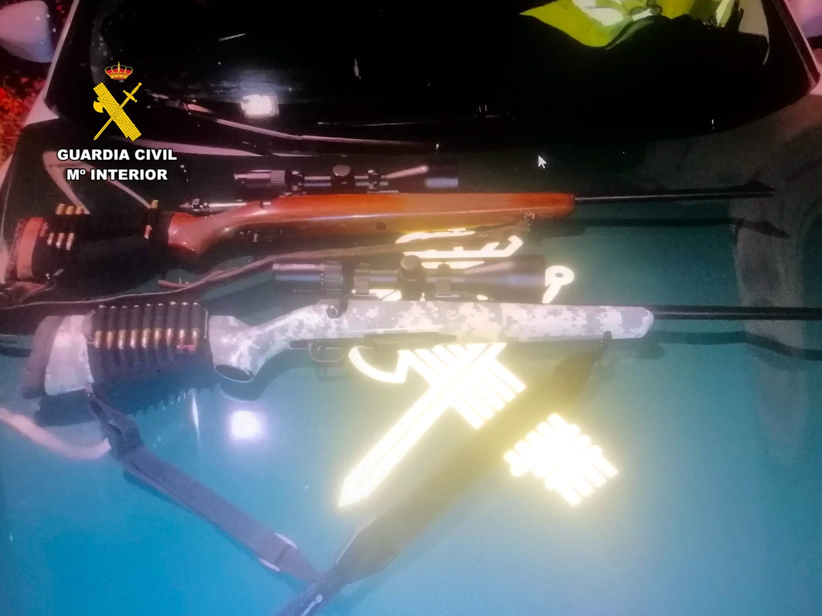 Armas intervenidas en una de las actuaciones