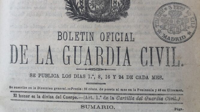 Cabecera Boletin Oficial Guardia Civil