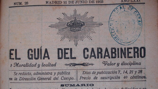 Cabecera Guia Carabinero Cuerpo Carabineros