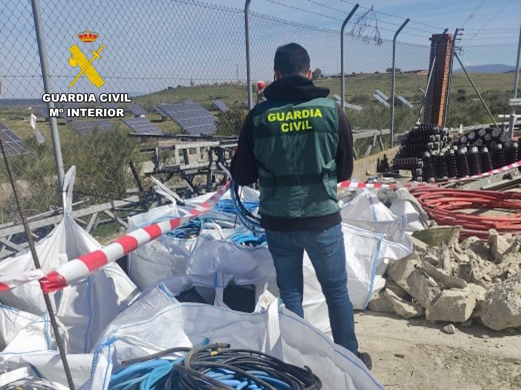 Dos detenidos por robos de cobre en Galisteo