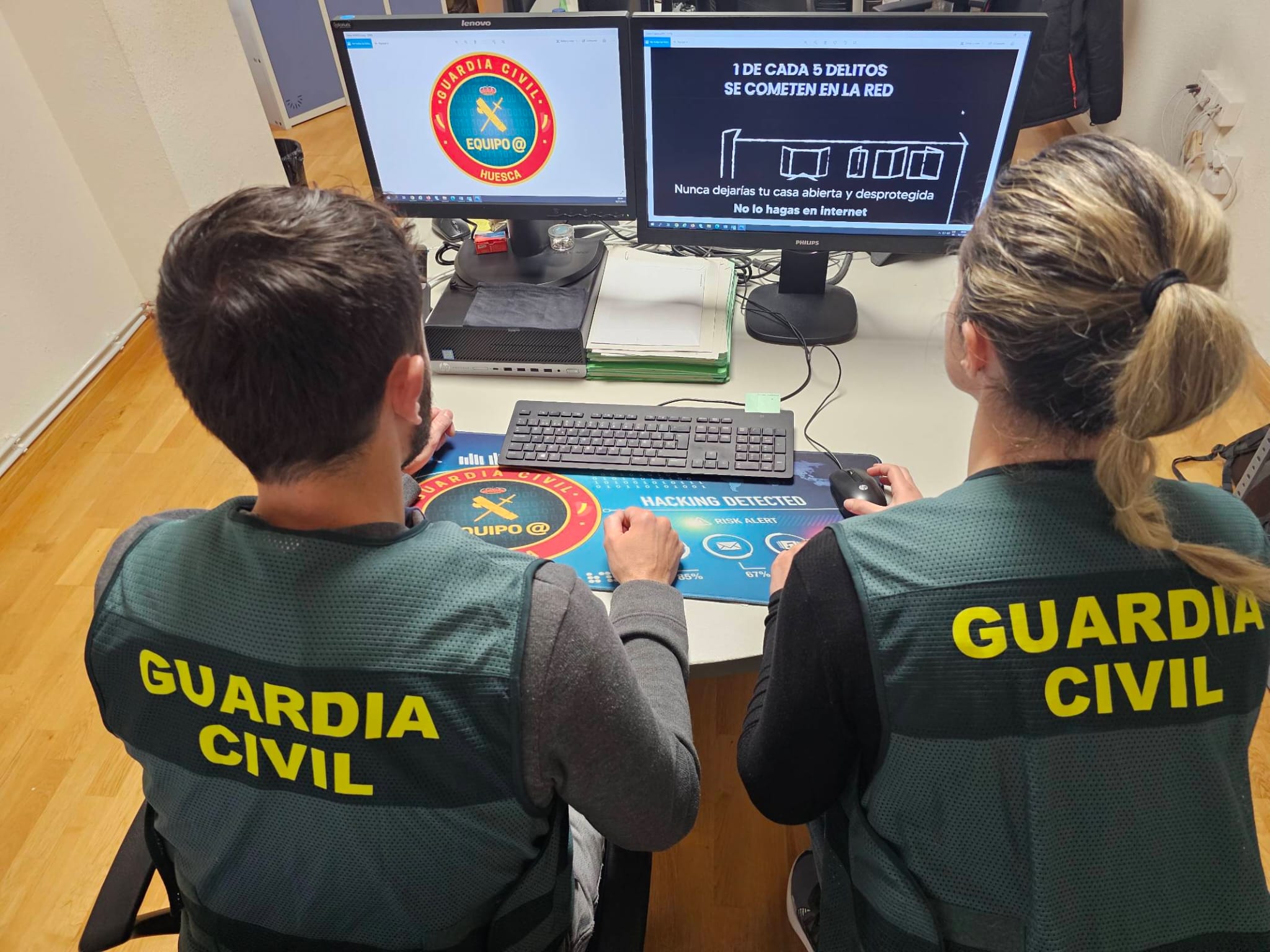 FOTO ciber huesca ordenador