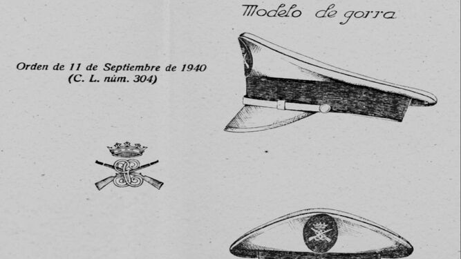 Gorra plata adoptada Guardia Civil