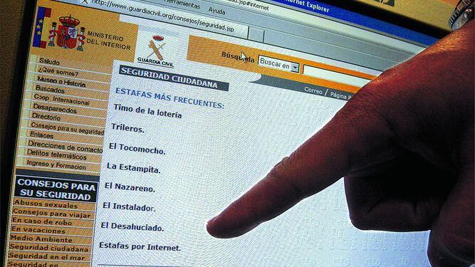 Guardia Civil investigado Internet Huelva ordenador