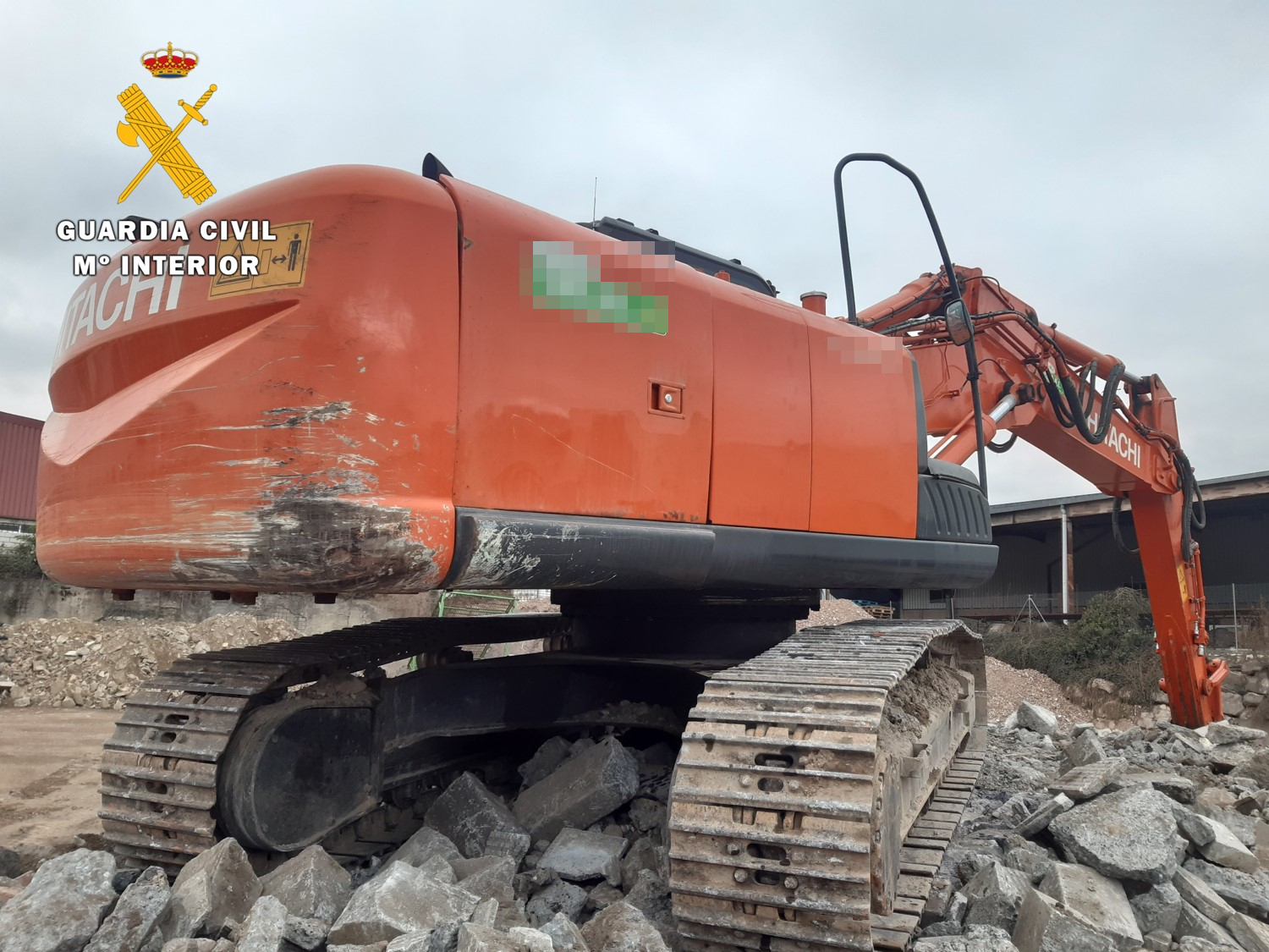 HURTO GASOLEO excavadora