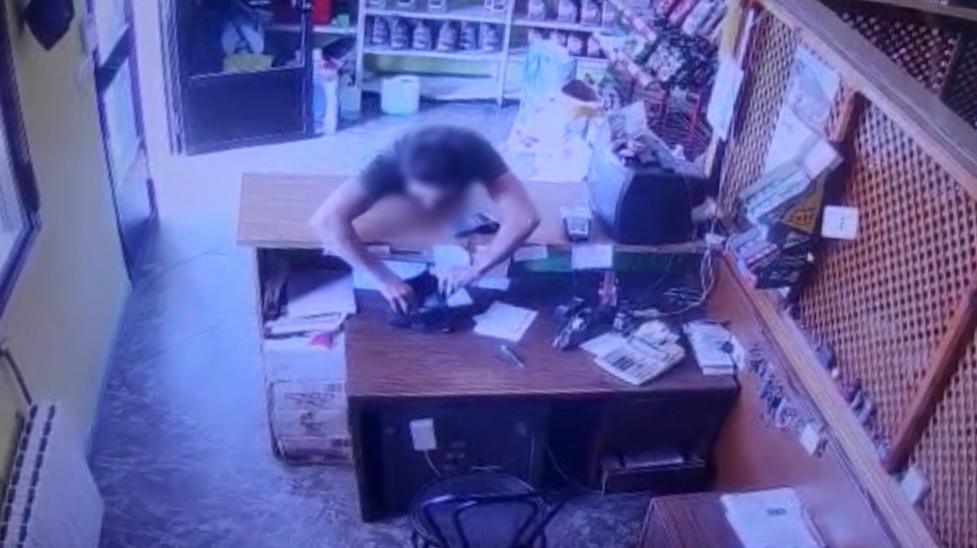 Imagen de un momento del hurto