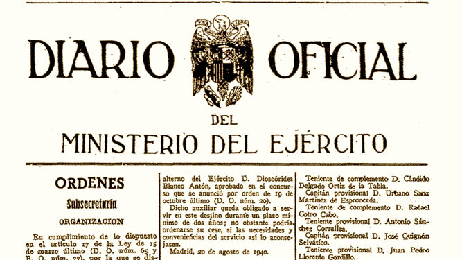 Oficial Ministerio Ejercito Guardia Carabineros