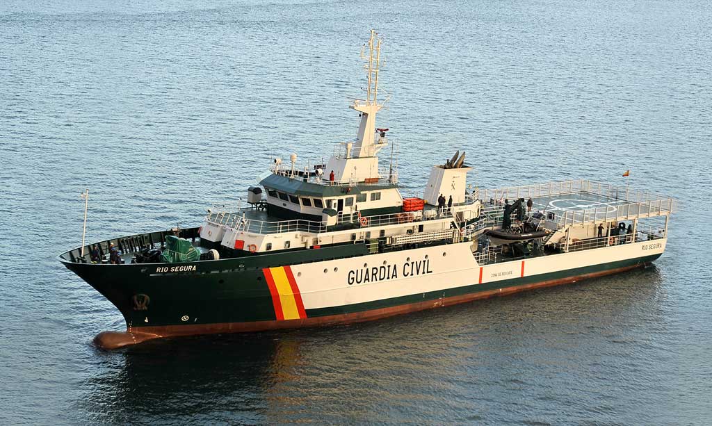 Satlink lancha buque embarcacion guardia civil