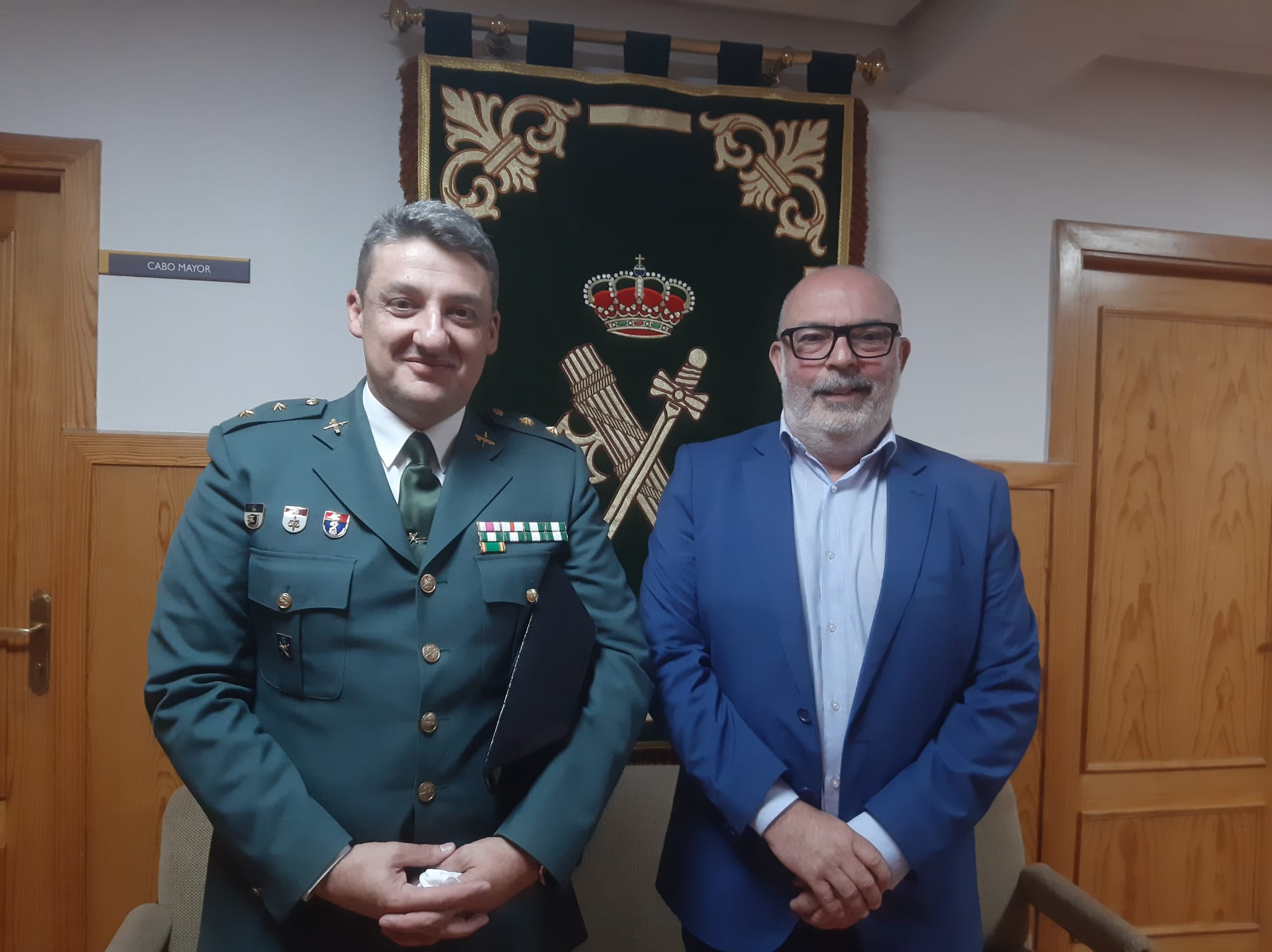 Teniente coronel Sergio Peñarroya y Subdelegado del Gobierno