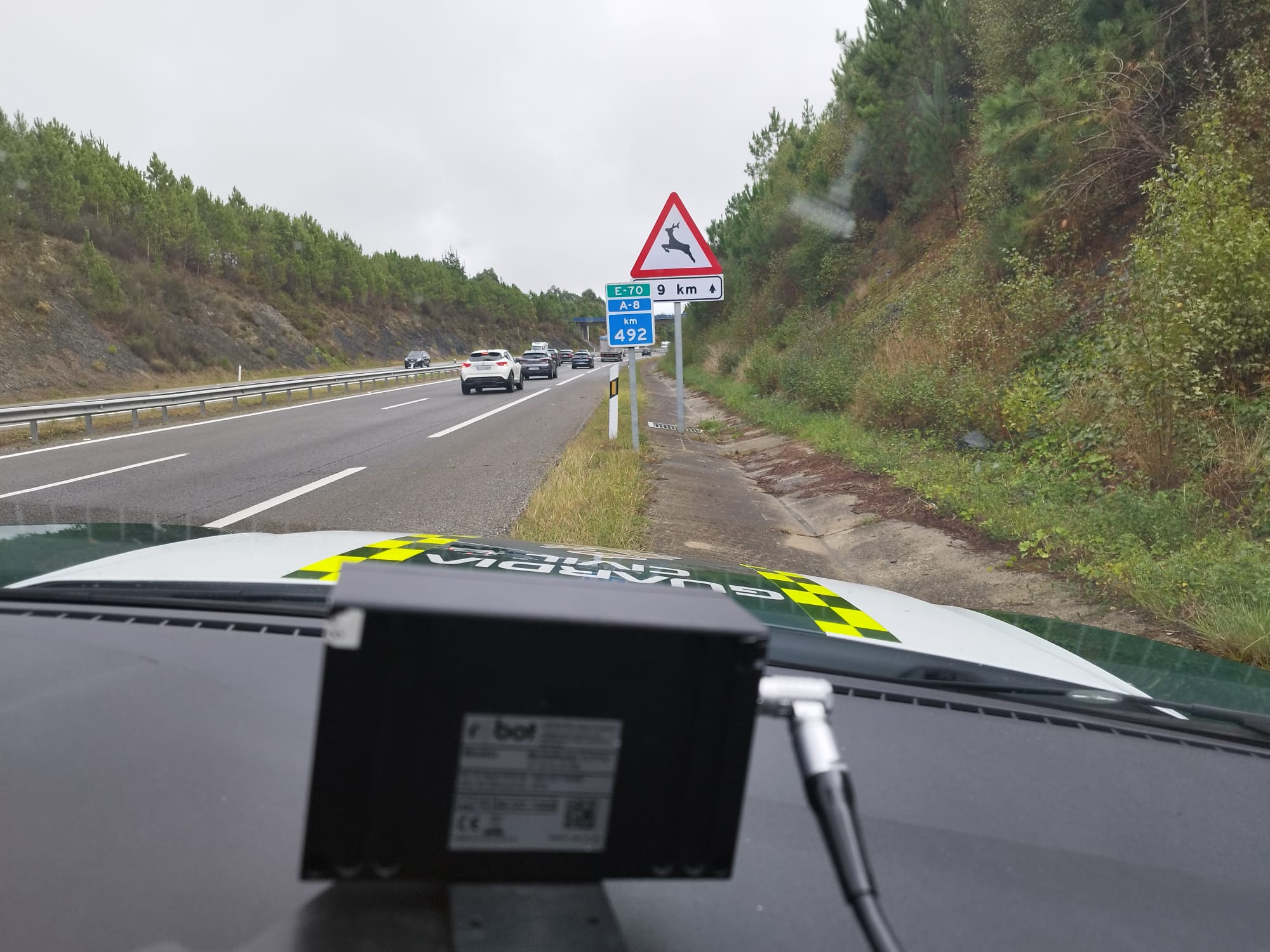 FOTOGRAFÍA EXCESO VELOCIDAD 237 KM HORA