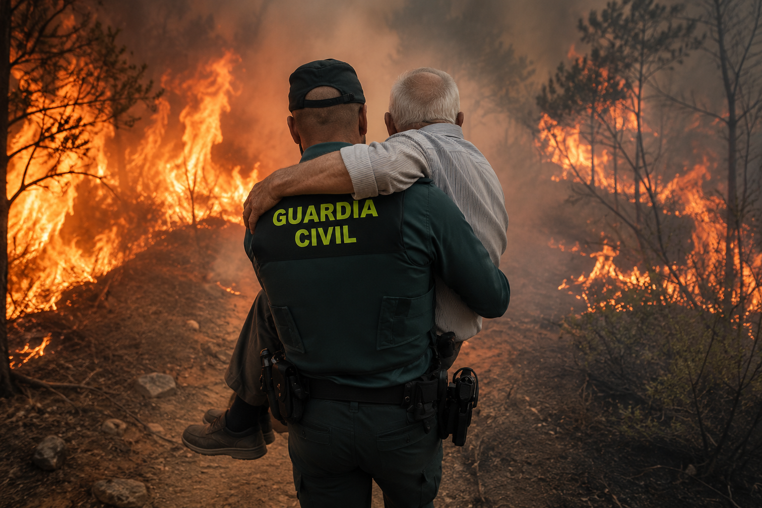 auxilio persona mayor incendio