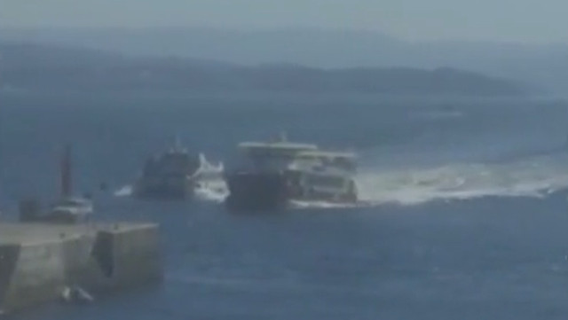 barcos pasajeros pontevedra maniobra peligrosa