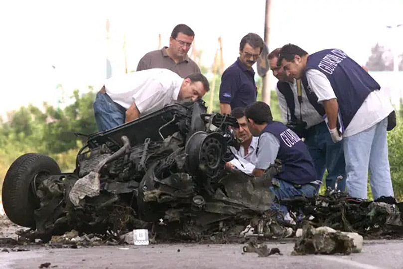 coche bomba del atentado de ETA en Santa Pola en 2002
