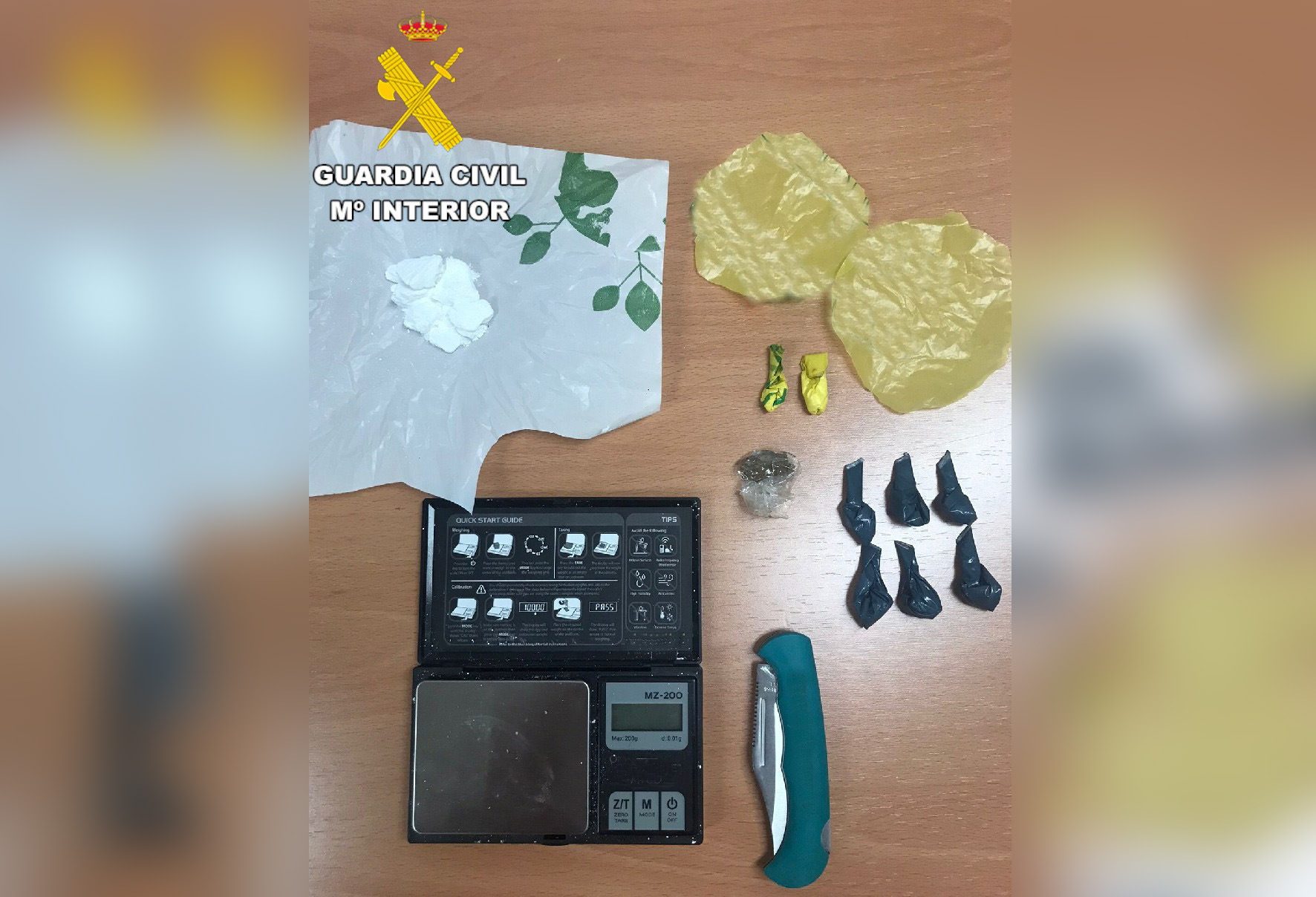 droga decomisada Guardia Civil