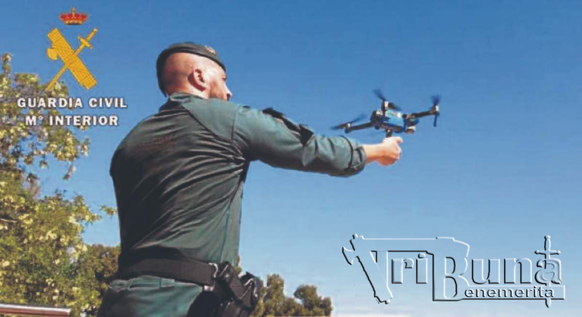 drones guardia civil marca agua