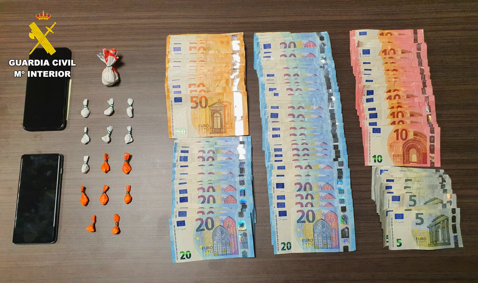 efectos decomisados Guardia Civil