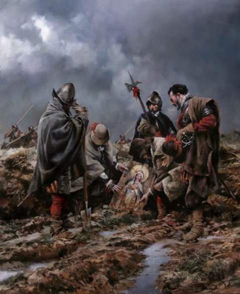 «La batalla de Empel», el cuadro de Ferrer-Dalmau que rinde tributo a los Tercios