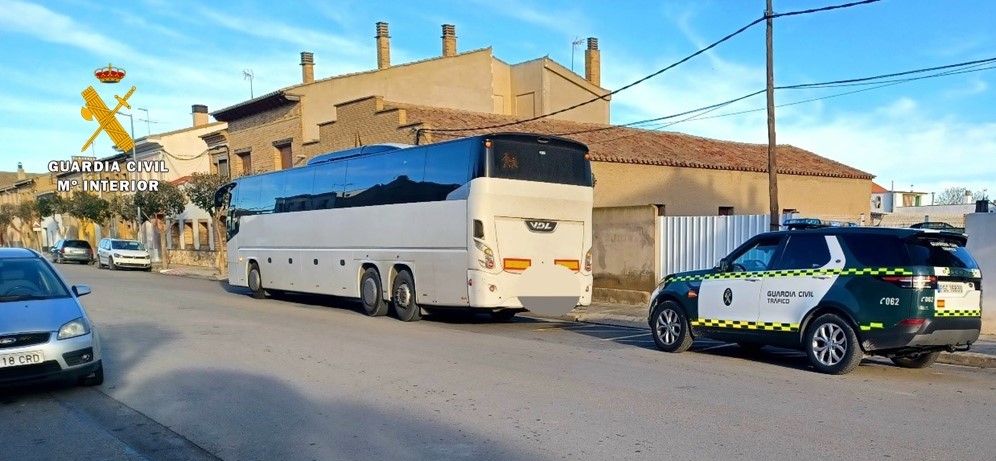 foto trafico control autobus