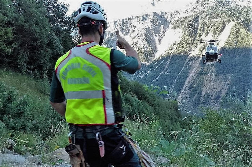 greim huesca rescate cinco menores