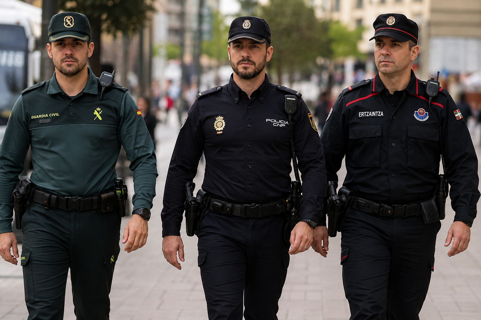 guardia civil policia nacional ertzaina