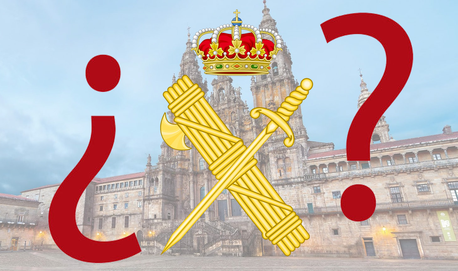 guardia civil fachada catedral santiago compostela