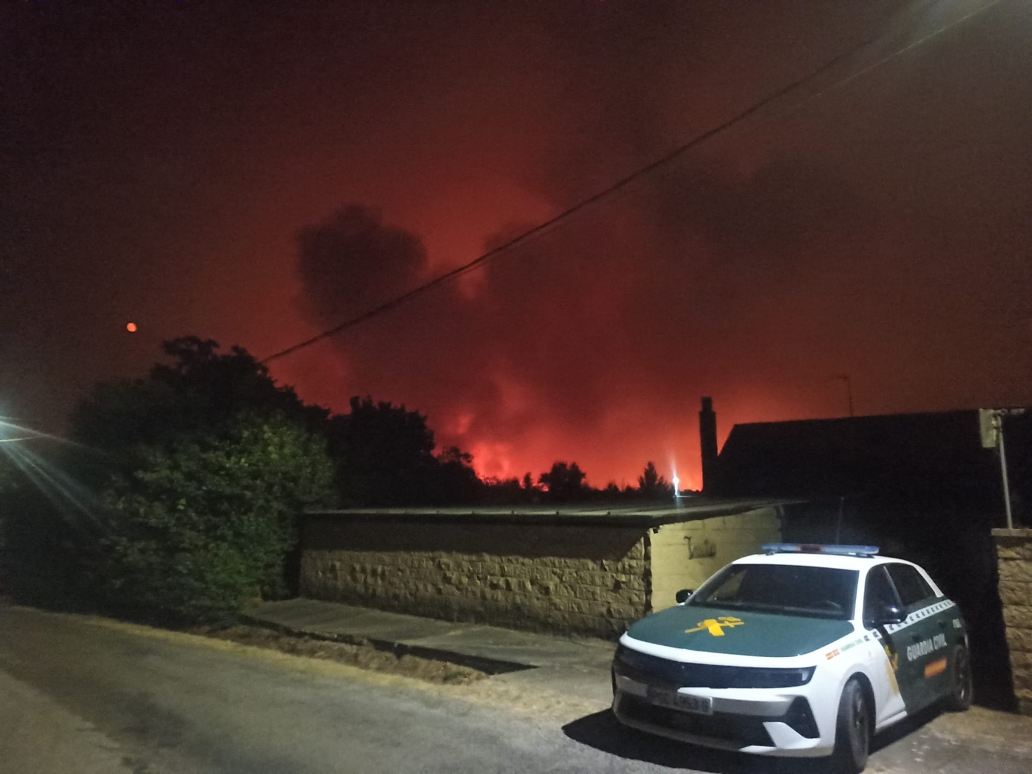 guardia civil incendio leon