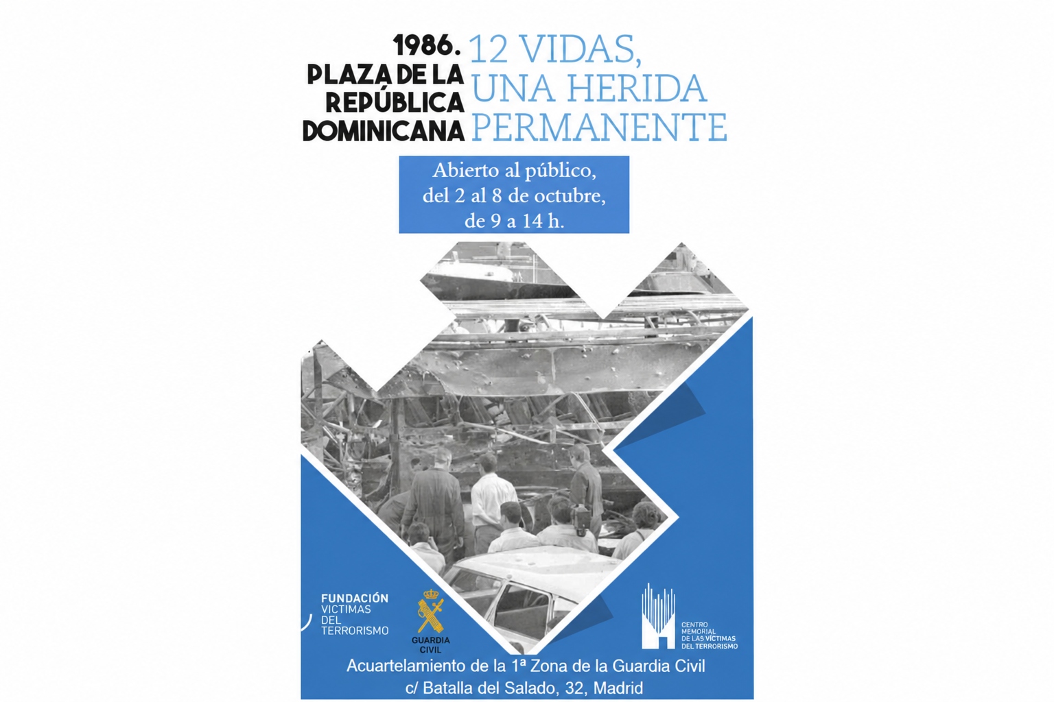 imagen cartel atentado plaza republica dominicana