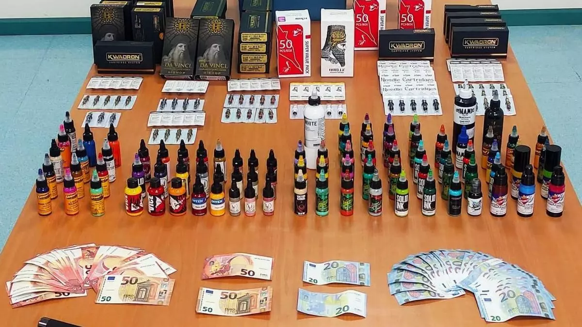 incautacion tintas y agujas tatuajes la coruna