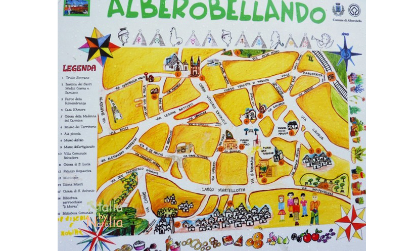 mapa alberobello