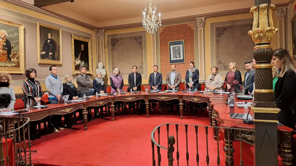 minuto de silencio ayuntamiento barbastro