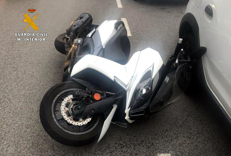 motocicleta sustraida