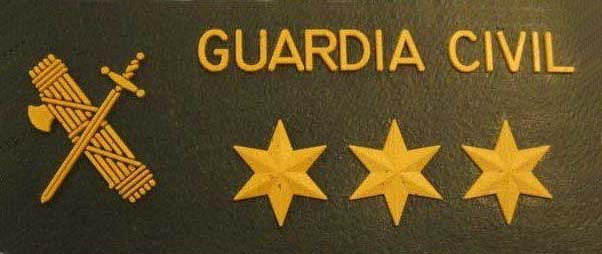 parche galleta guardia civil capitan