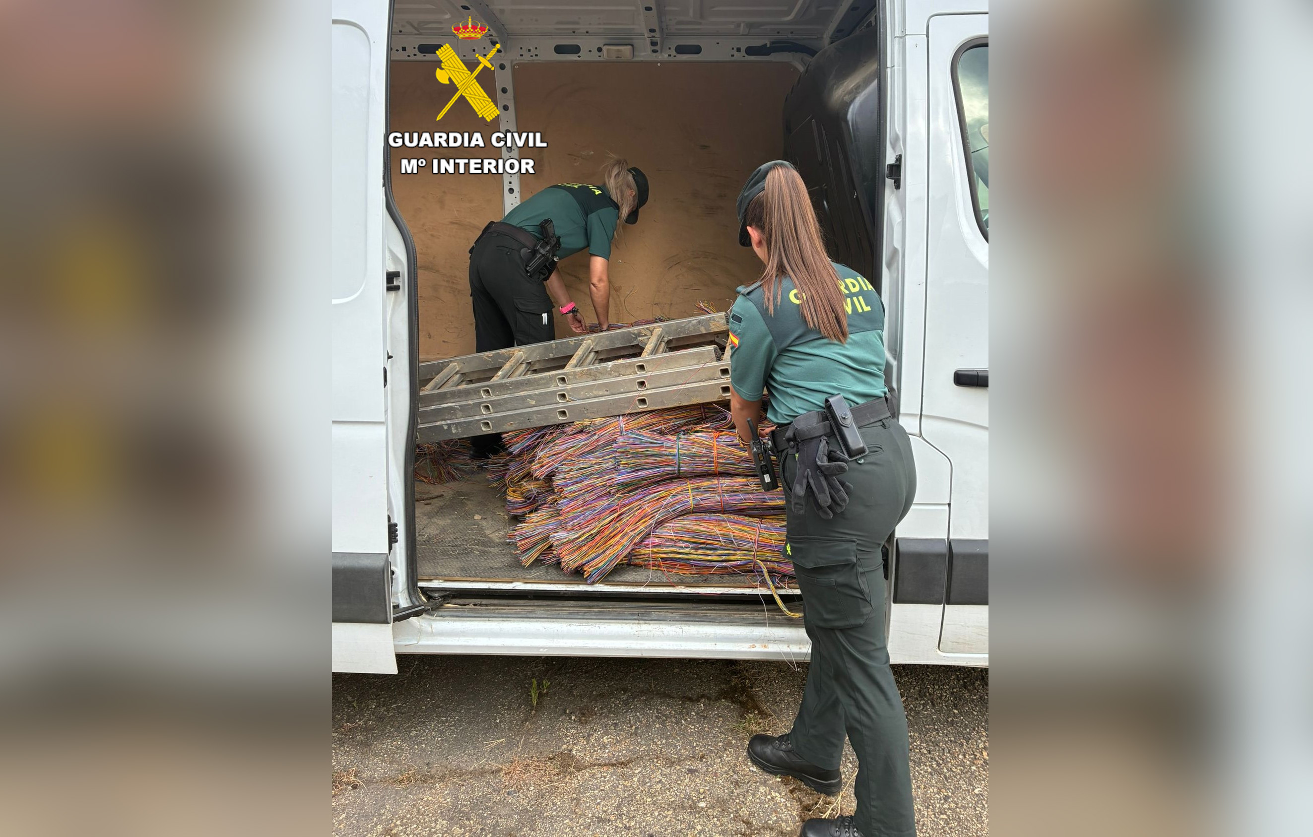 recuperacion cableado de cobre.Guardia Civil