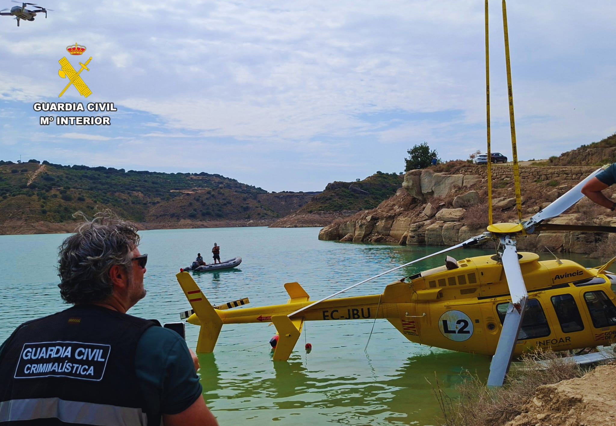rescate helicoptero extinción accidentado 1