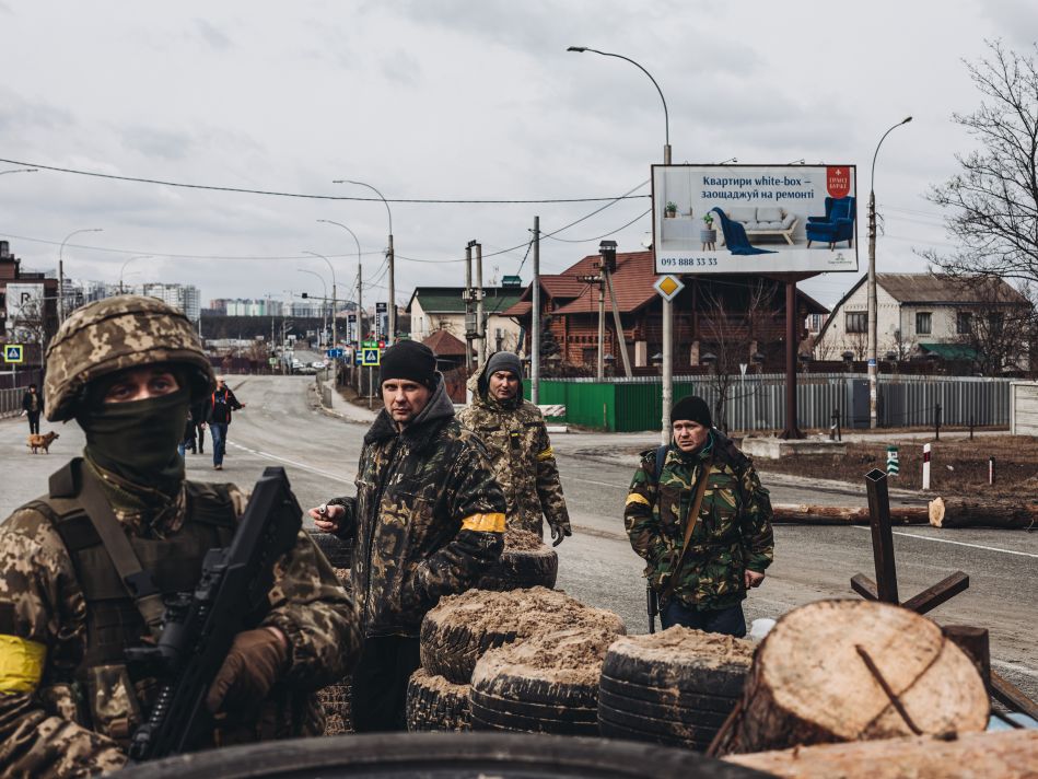 soldado ejercito ucraniano check point 