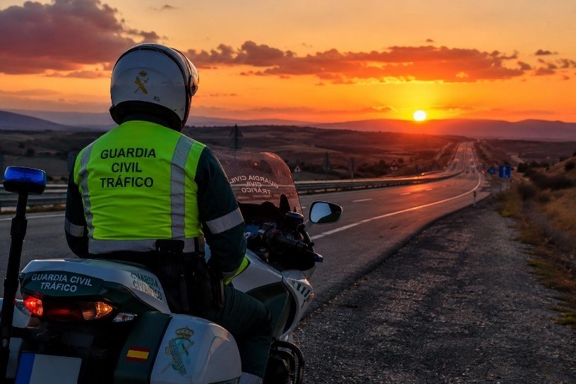 trafico atardecer