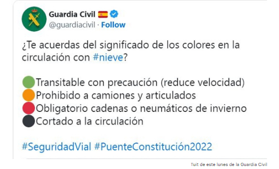 twit guardia civil nieva