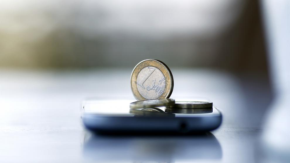 una moneda de euro