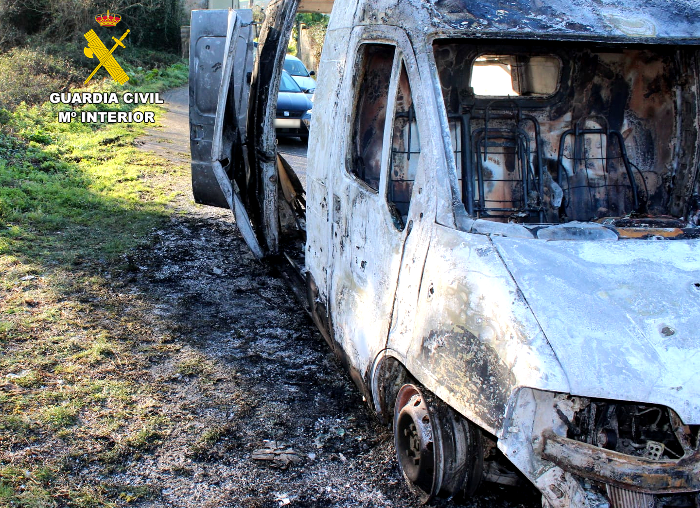 vehiculo calcinado moncao