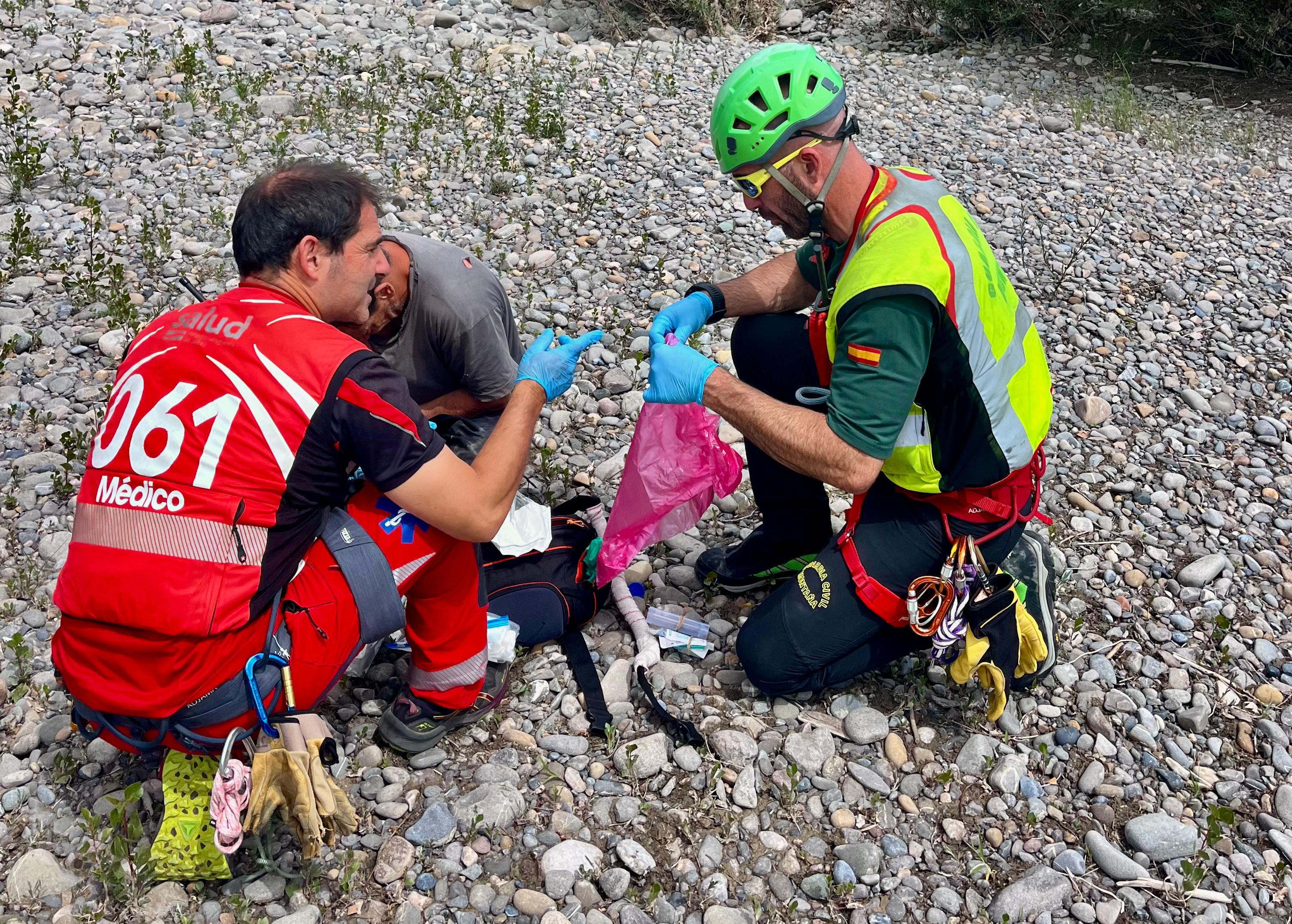 Rescate río Ara. 5 junio