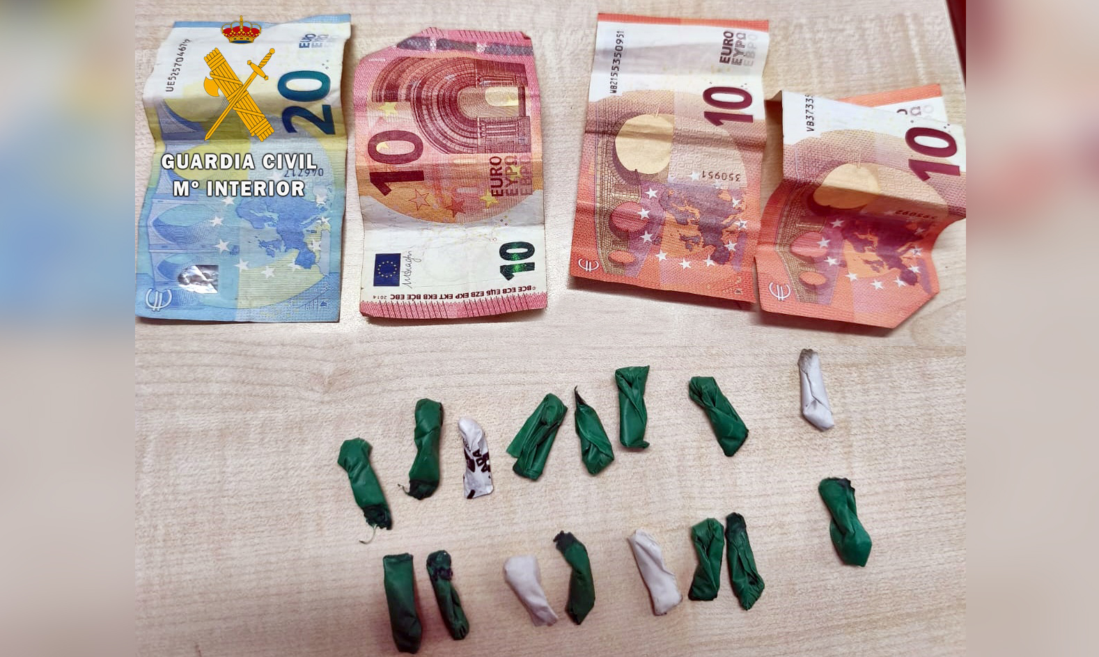 droga y dinero intervenido